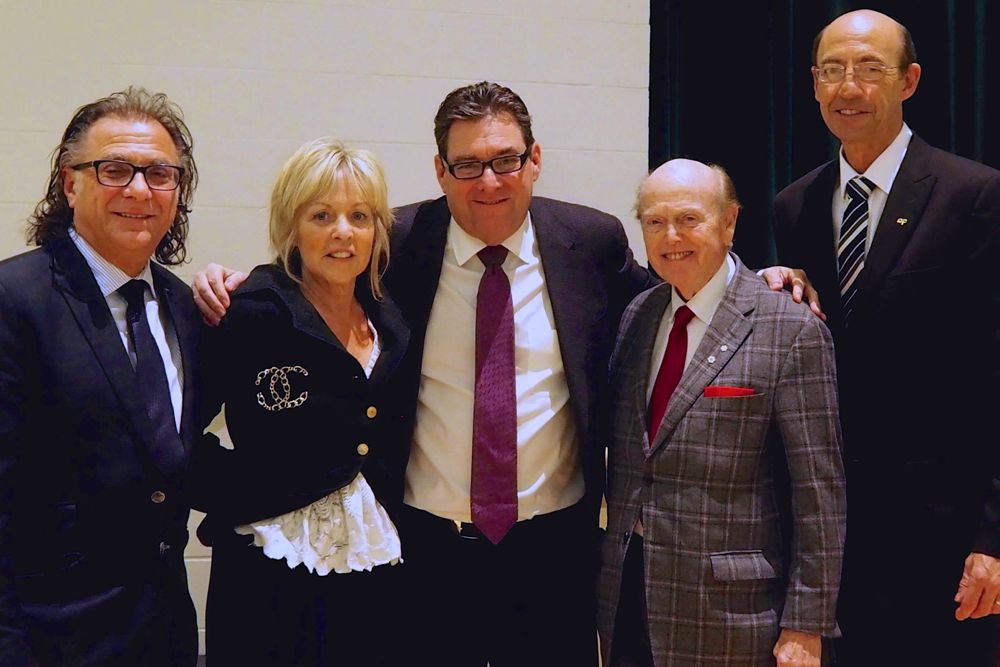 Jim Pattison, shown here second from right with the Quality Foods partners, has taken majority control of the Quality Chain. (QualityFoods.com)
