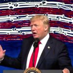 U.S. President Donald Trump speaks April 18 at Snap-on Tools’ headquarters in Kenosha, Wisconsin. (Video screengrab from Whitehouse.gov)
