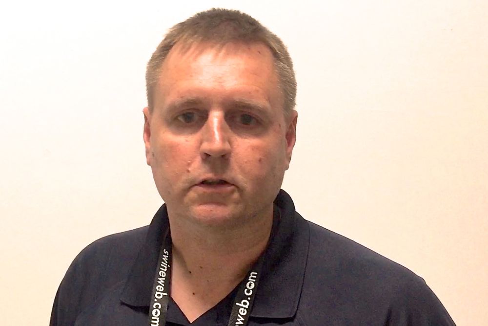 Eric Schwindt says demand is helping to keep up North American hog prices. (John Greig photo)
