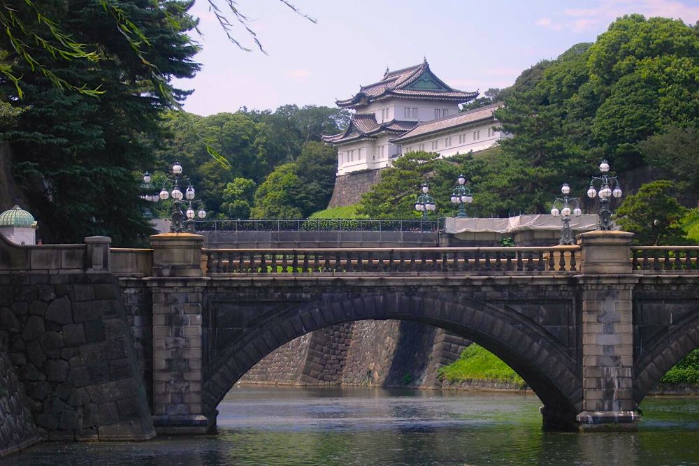 Japan’s Imperial Palace and Nijubashi Bridge, in Tokyo. (CIA.gov)
