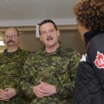 Andre Corbould (centre), shown here briefing then-Governor General Michaelle Jean (r) in Whistler, B.C. during the 2010 Olympics, is Alberta’s new deputy agriculture minister. (GG.ca)