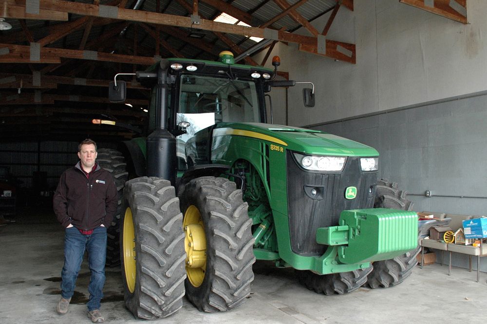 Illinois grain farmer Lucas Strom, shown here April 10 in unincorporated Kane County just west of Chicago, had planned to purchase a grain bin but changed his mind when the price increased after the announcement of steel tariffs by the Trump administration last month. (Photo: Reuters/P.J. Huffstutter)

