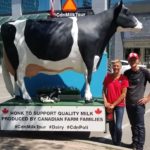 The Schuurmans were sharing their cross-country tour on their Canadian Milk Tour Twitter account. (Farm Credit Canada via Twitter)