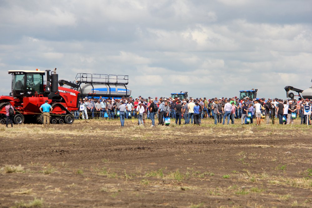 Ag in Motion attendees take in the popular demonstration area at Ag in Motion 2019.  Photo: Greg Berg
