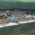 You expect to see grain elevators along a rail line but what are those white things? They’re windmill components which have been offloaded at Forty Mile Rail’s Foremost yard while awaiting assembly. This year will be upgraded as part of $9 million in planned infrastructure improvements.