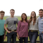 From left to right, Quin, Emmett, Tara, Cassidy, and Matt Sawyer.