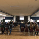 Alberta Beef Producers is looking to slim down the size of its board and delegate body, and also revamp its meeting structure. Pictured (from ABP’s Twitter account) is a meeting in Innisfail this fall — one of 25 held across the province in October and November.
