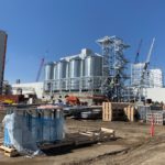 Construction presses on at Roquette’s pea-processing plant at Portage la Prairie, Man. (Roquette photo)