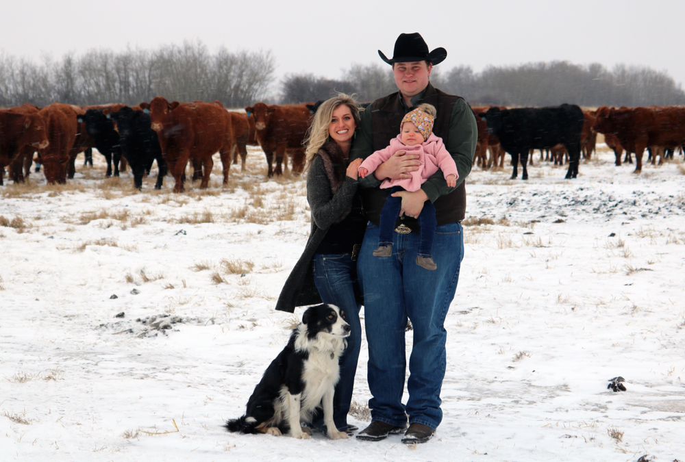 The pandemic has everyone worried but “we’re not alone by any means,” says Tessa Verbeek, pictured with husband Colin and their daughter Rylin.