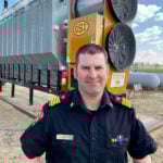 “It’s not a matter of if your grain dryer catches on fire — it’s a matter of when,” says Richard Hoppins, Trochu’s fire chief and a producer himself.