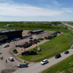 There was barely room on the access road to Western Tractor’s Taber location for all of the vehicles lined up for the Fry Day fundraiser.