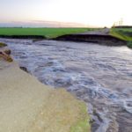 A washout near Forrest in western Manitoba on June 29, 2020. (Manitoba Co-operator photo by Alexis Stockford)