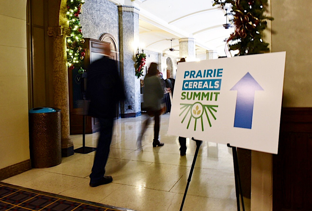 Scenes like this one from last year’s Prairie Cereals Summit used to be normal but with in-person meetings cancelled because of the pandemic, discussions on merging Alberta Wheat and Alberta Barley have been drawn out.