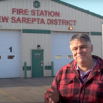 Will Munsey of New Sarepta stands in front of the fire hall that will soon house his meadery.