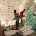 Workers prepare foodstuffs at a food distribution centre supported by the World Food Program at Sanaa, Yemen’s capital, on June 3, 2020. File photo: Reuters/Khaled Abdullah