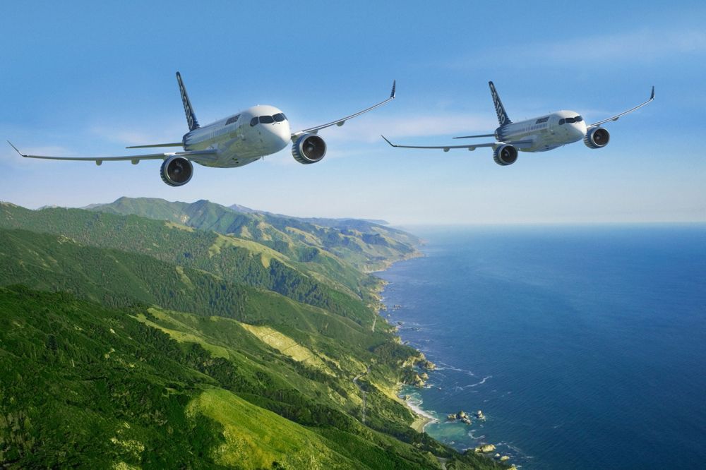 A pair of Bombardier C series jets. (Bombardier.com)
