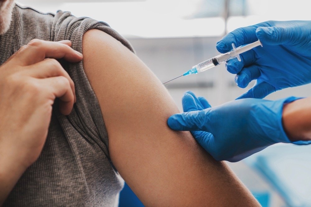 Seasonal flu shots are recommended to help limit spread of flu viruses between people and livestock. (Inside Creative House/iStock/Getty Images Plus)
