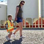 A child-sized safety vest is part of an activity kit on farm safety available through the Canadian Agricultural Safety Association.