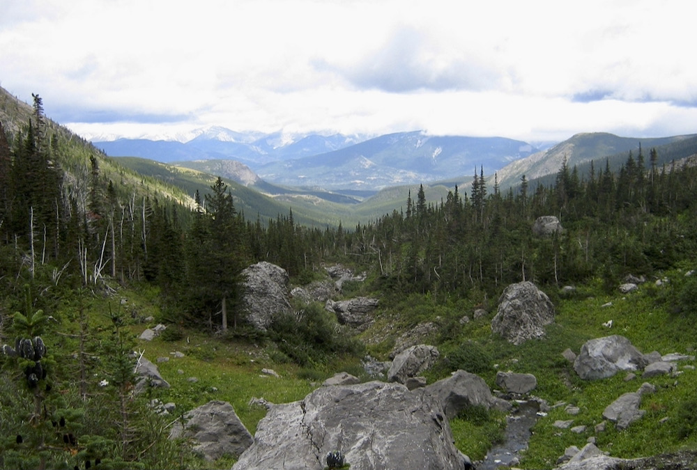 A view of the Crowsnest Pass. While Canada is the world’s third most water-abundant nation, Prairie water supply depends on how much snow collects in the Rockies and how quickly it runs off as it melts.