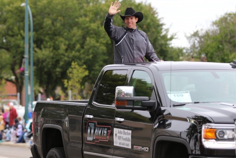 Southwestern Alberta MP John Barlow, shown here at a parade in 2016, is again the federal Conservatives’ agriculture critic. (JohnBarlowMP.ca)
