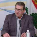 P.E.I. Ag Minister Bloyce Thompson announces a $10 million contingency fund to support potato growers affected by a new ban on exports to the U.S. and calls on Ottawa to reverse its decision. (Government of P.E.I. video screengrab via Facebook Live)