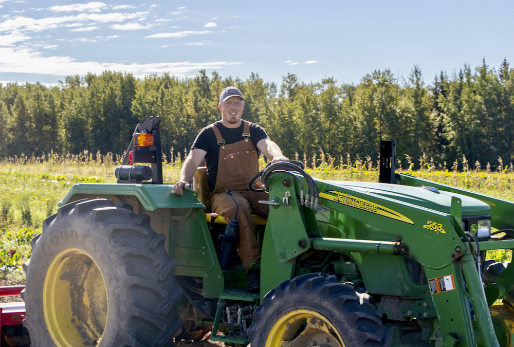 Ryan Mason has upsized his equipment along with his acreage since moving his operation from Edmonton to Pigeon Lake.