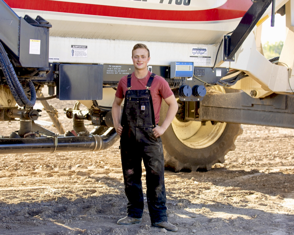 A federal grant covered half the cost of this new $200,000 air cart, which has made his family’s farm more efficient and cut diesel consumption substantially, said Mackenzie Fingerhut.