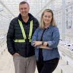 The new 20-acre, $42-million greenhouse is not only a business investment but also an investment in the town of Acme, says Sunterra Group president Ray Price, pictured with Amanda Hehr, president of Sunterra Greenhouse.