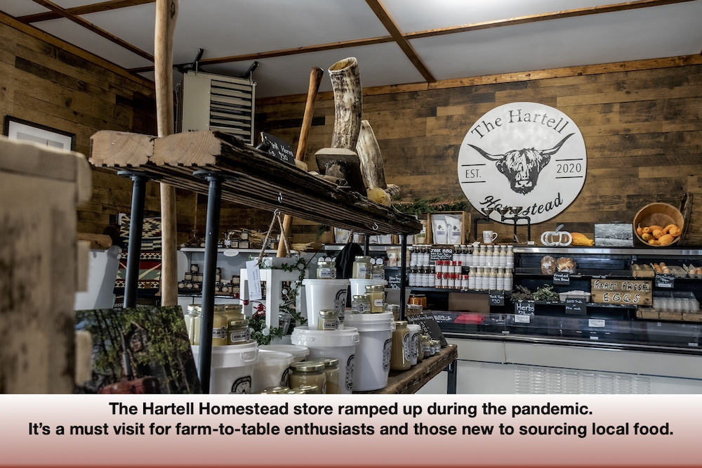Hartell Homestead only started selling to the public at the start of the pandemic, but has quickly ramped up its offerings.