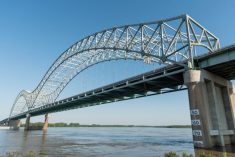 File photo of the Hernando de Soto Bridge as viewed from the Mud Island River Park at Memphis. (Akrassel/iStock/Getty Images)
