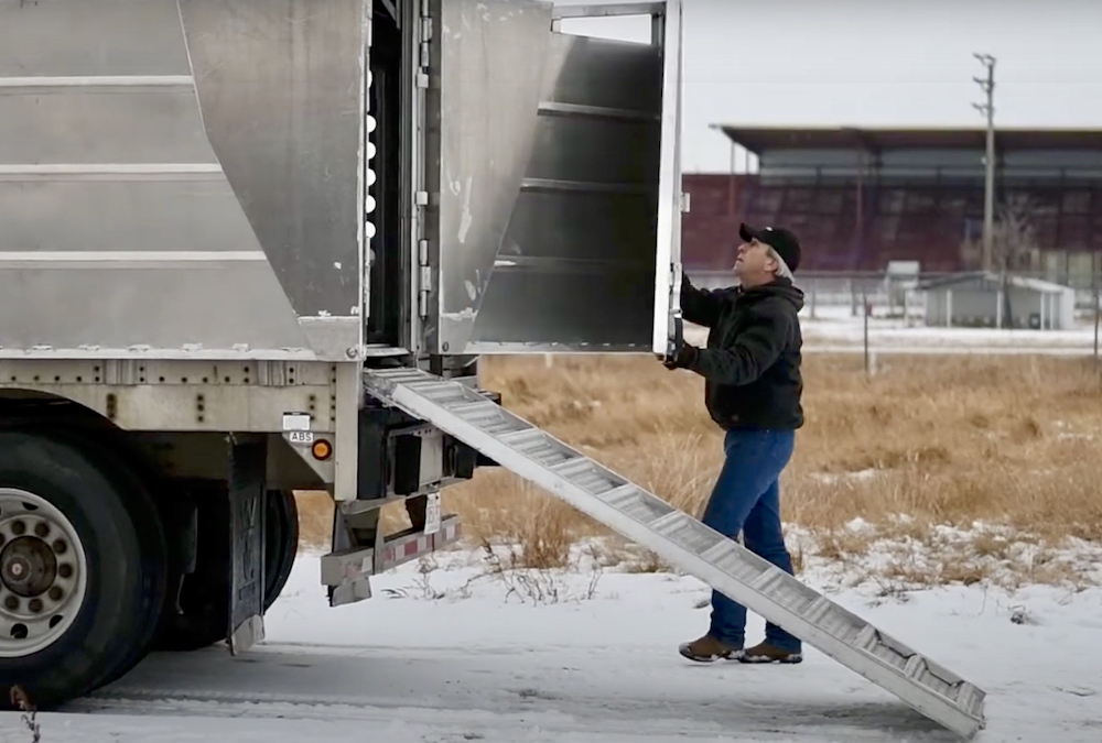 The Cowgo Loading System can be set up by one person in less than a minute, says its manufacturer, Opend Range Ltd. of Daysland.