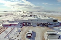 McCain Foods&#8217; french fry processing plant near Coaldale, Alta. (University of Lethbridge video screengrab via YouTube)
