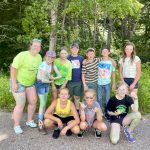 Alberta 4-H summer program co-ordinator Candace Halvorson (far left) with a group of 4-H campers in summer 2022.