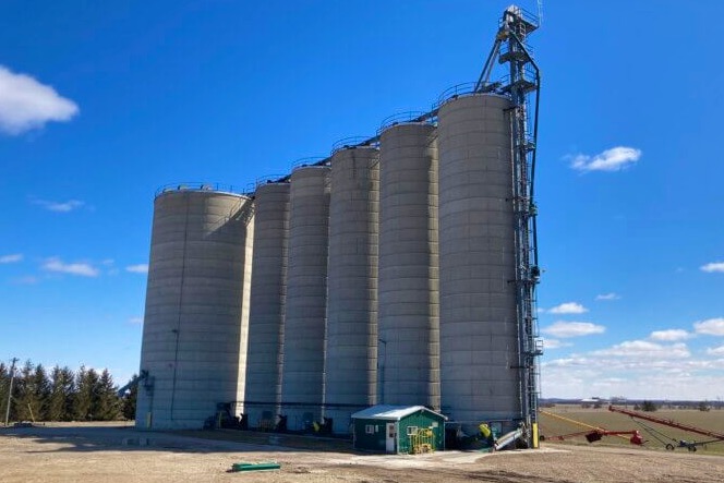 Parrish and Heimbecker says this view of its Kincardine, Ont. site, pre-construction, shows where a new truck receiving area will be set up. (ParrishAndHeimbecker.com)
