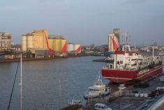 File photo of grain silos and other buildings at harbourside at Saint Nazaire on France&#8217;s west coast. (Sissoupitch/iStock/Getty Images)
