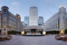 One Canada Square (tower at centre) houses the London head office of the International Grains Council. (Iliffd/iStock/Getty Images)
