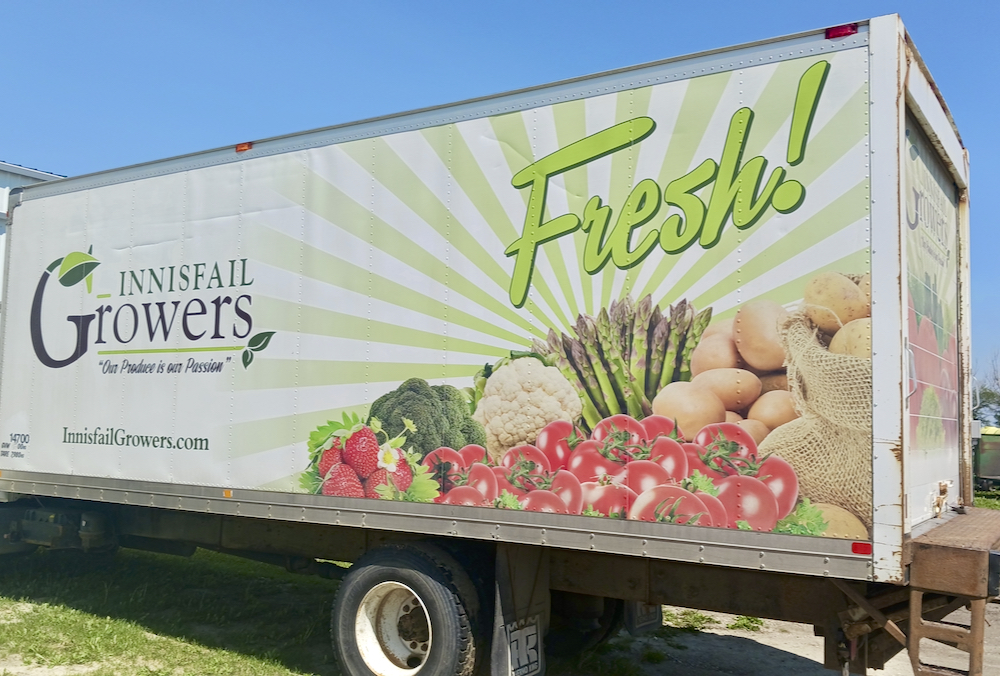 The Innisfail Growers truck is a familiar sight at farmers markets throughout central Alberta.