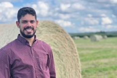 Originally from Brazil, mentee Erick Santos wanted to do research in Alberta to find out how beef producers manage cattle in cold conditions.