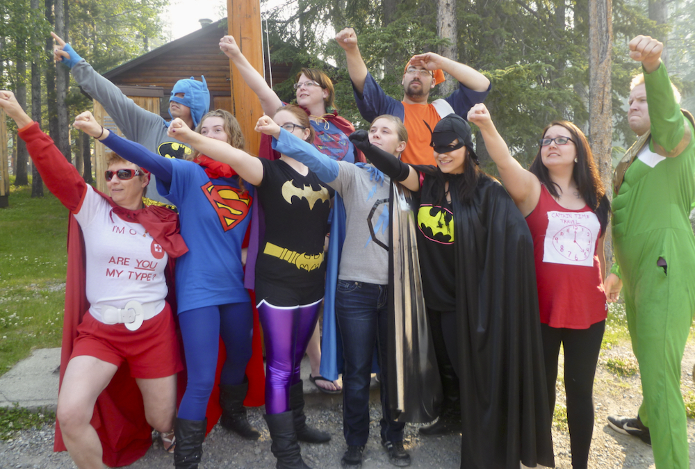 Superhero Day is a favourite of camp staff every summer.