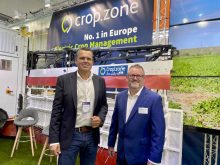 Dirk Vandenhirtz, CEO and founder, left, and Darrell Bailey, North American business development lead with Crop.zone.  Photo: John Greig
