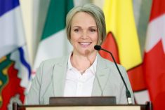 Former CFA president Mary Robinson has been named to the Senate. She’s pictured at the CFA’s AGM in Ottawa in February 2020. (CFA-fca.ca)