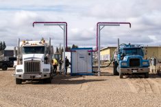 The fill station at Viking features a measurement tracking system for selling raw water.