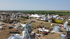 Aerial photos taken at Ag in Motion 2023 by Dirty T-Shirt Production