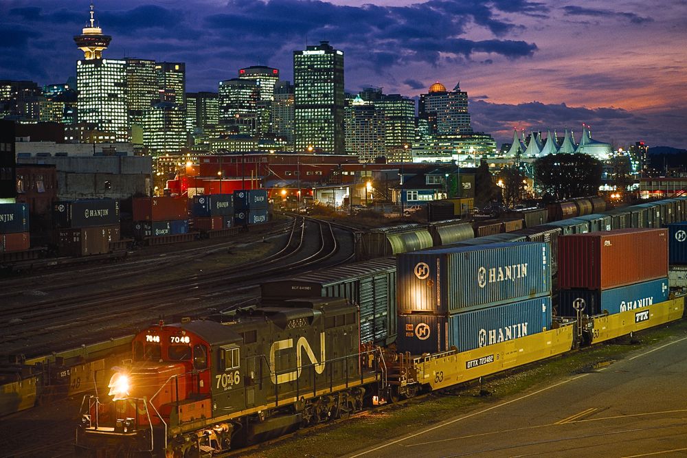 Rail cars in Vancouver. Photo courtesy/copyright Canadian National Railway
