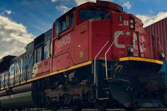 File photo of a CN locomotive. (Dave Bedard photo)
