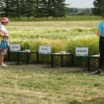 Crop plots featured at the 2022 AgSmart event on the Olds College Smart Farm.