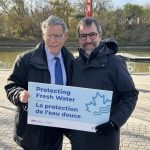 Federal Environment Minister Steven Guilbeault (right) with Winnipeg South MP Terry Duguid in Winnipeg on Oct. 16, 2024. Photo: X/Steven Guilbeault.