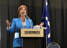 Former British Columbia premier Christy Clark says industries such as agriculture are important to economic growth for Indigenous communities, but there needs to be partnership to grow. Photo: Janelle Rudolph
