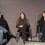 Agronomists Brunel Sabourin, Breanna Miller-Friesen and Karen Fatteicher discuss the challenges of canola variety selection at AgDays in Brandon Manitoba on January 21. PHOTO: Don Norman