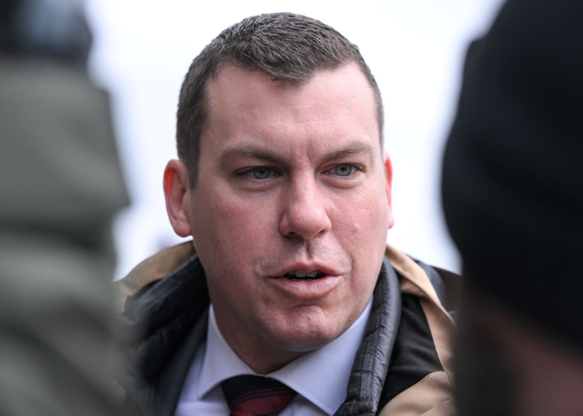 Kody Blois arrives for a caucus meeting in Ottawa on March 10, 2025. Photo by Artur Widak/NurPhoto
